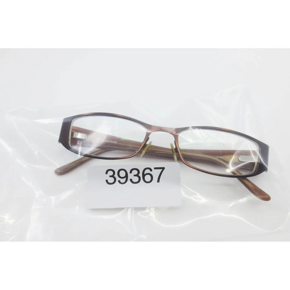 Guess GU2205 BRN Brown Rectangular Eyeglasses Frames 50-17-135 Demo Lenses